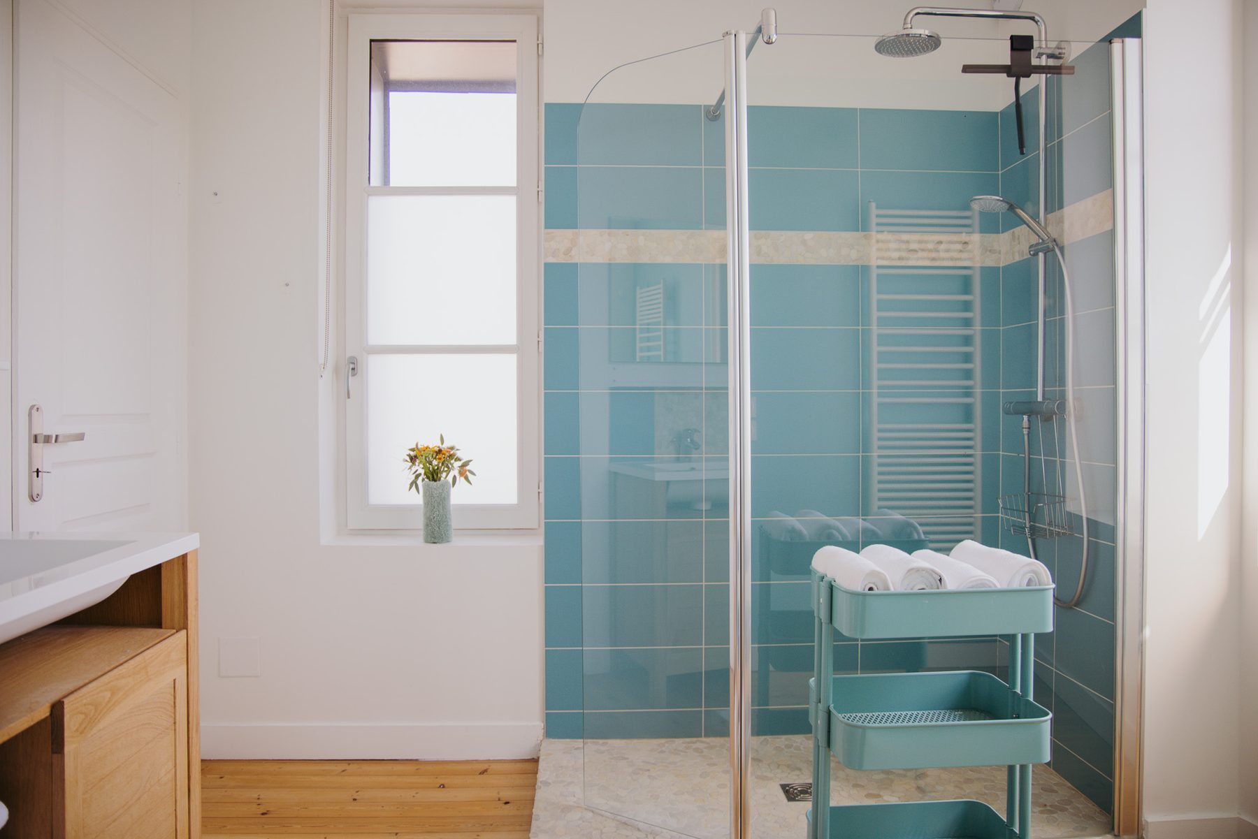 The Matcha and Camélia shower room