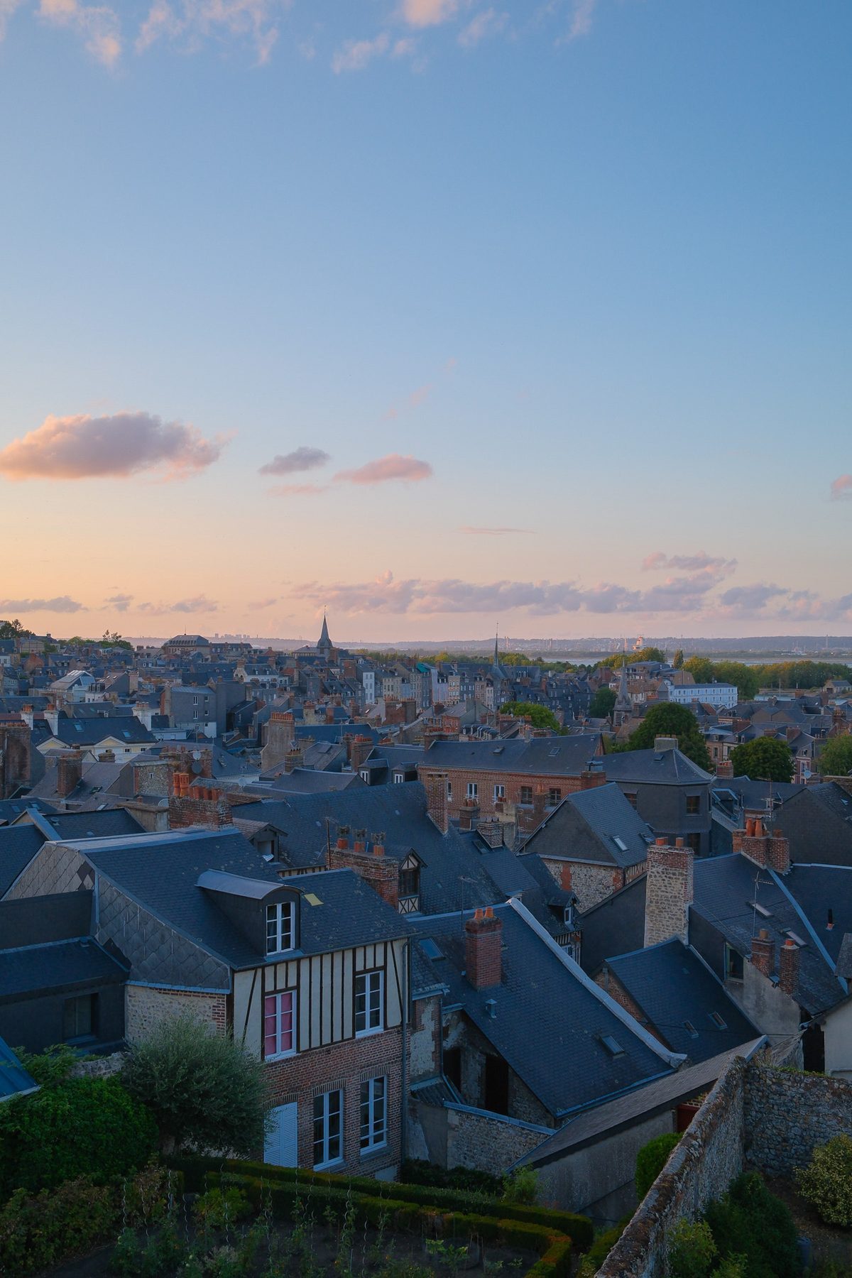 The rooftops of Honfleur